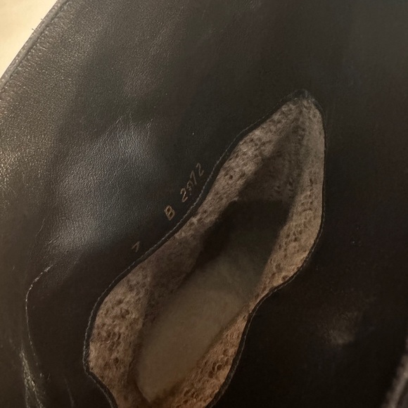 Vintage Leather Wool-Lined Boots Size 7 - Picture 4 of 7